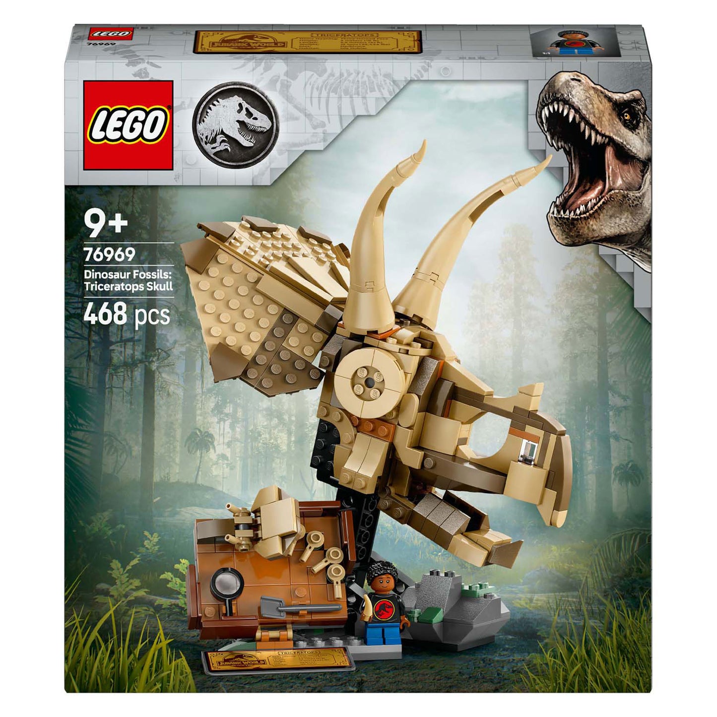 Lego lego jurassic world 76969 dinosaurusfossielen: triceratops schedel