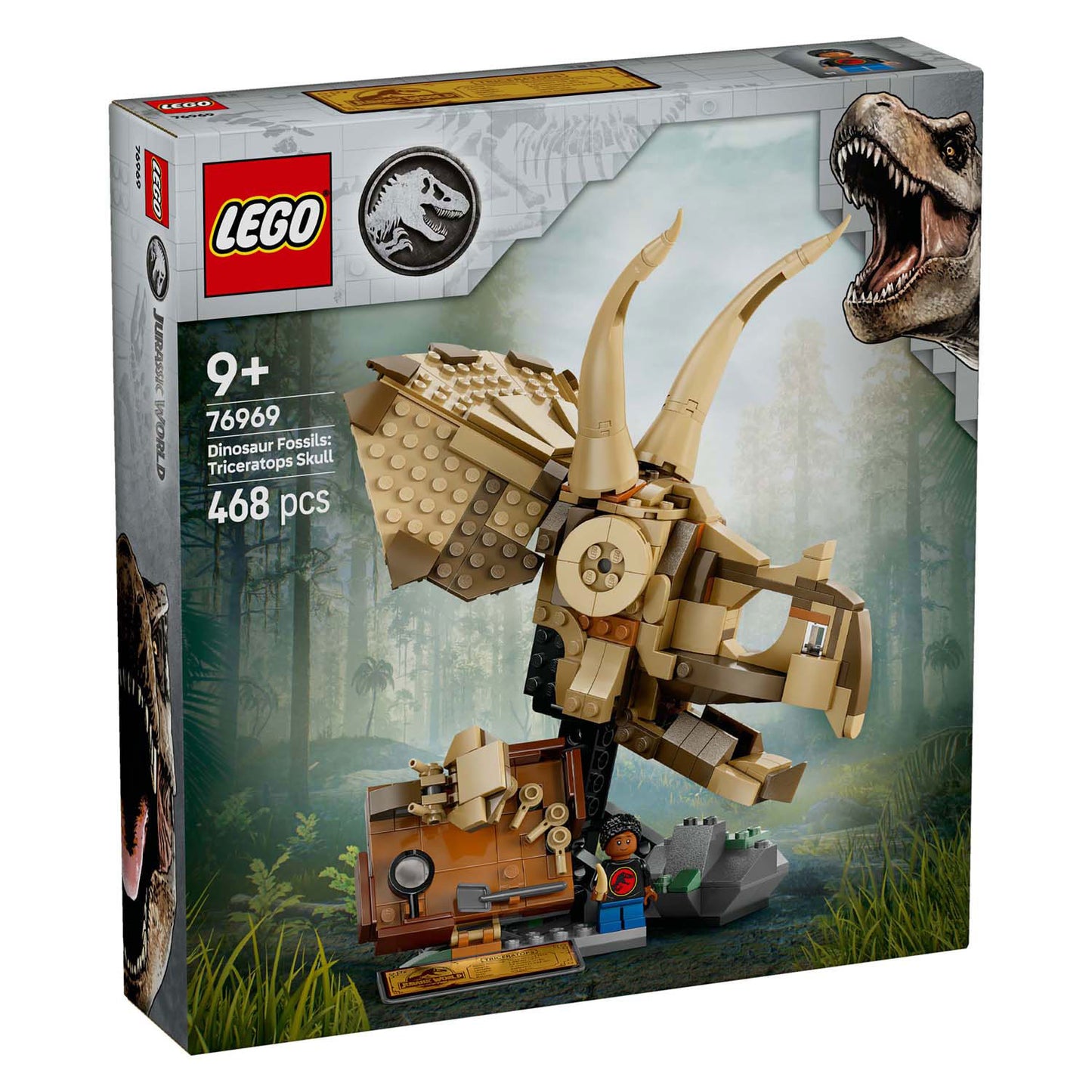 Lego lego jurassic world 76969 dinosaurusfossielen: triceratops schedel