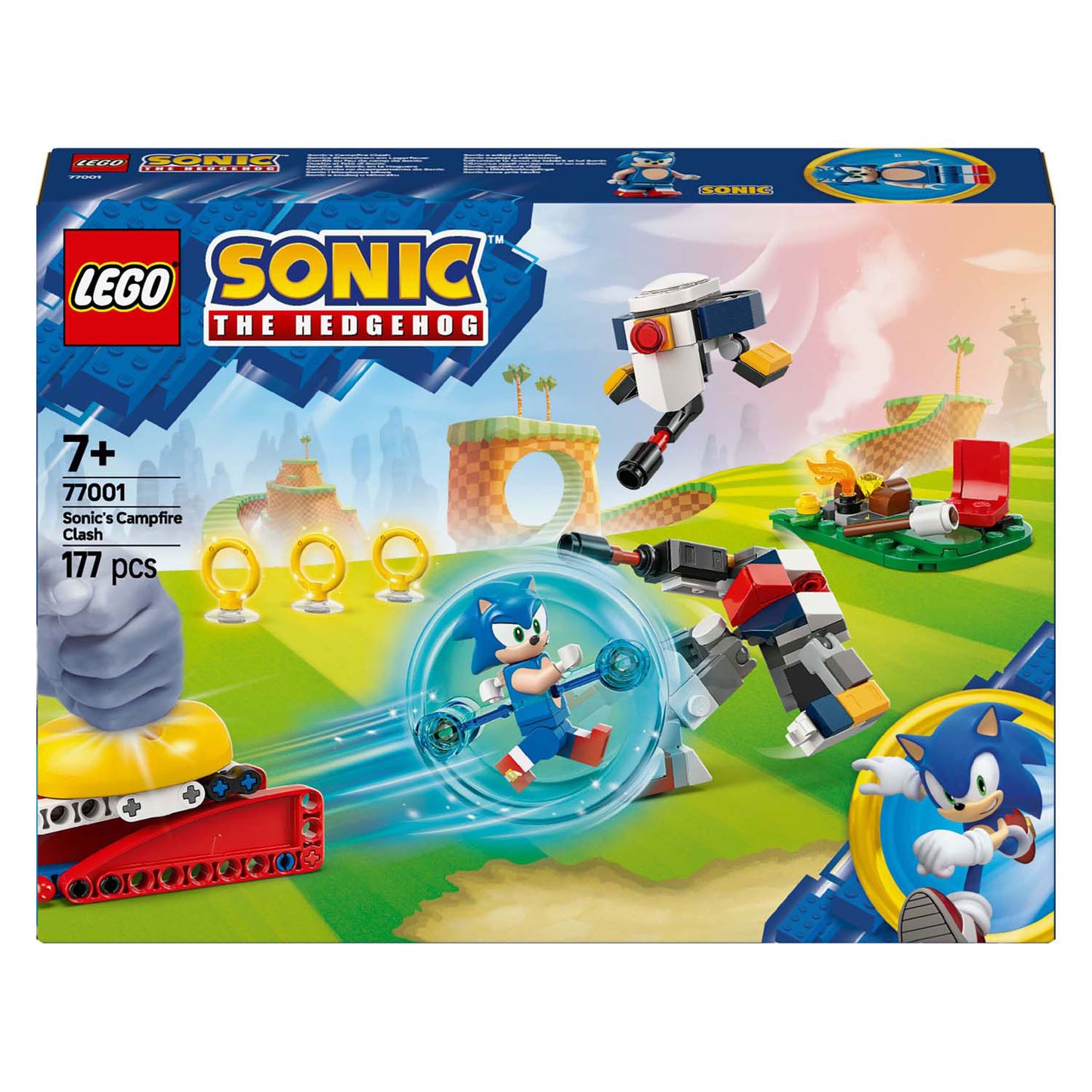 Lego lego the hedgehog 77001 sonics kracheting bij het kampvuur