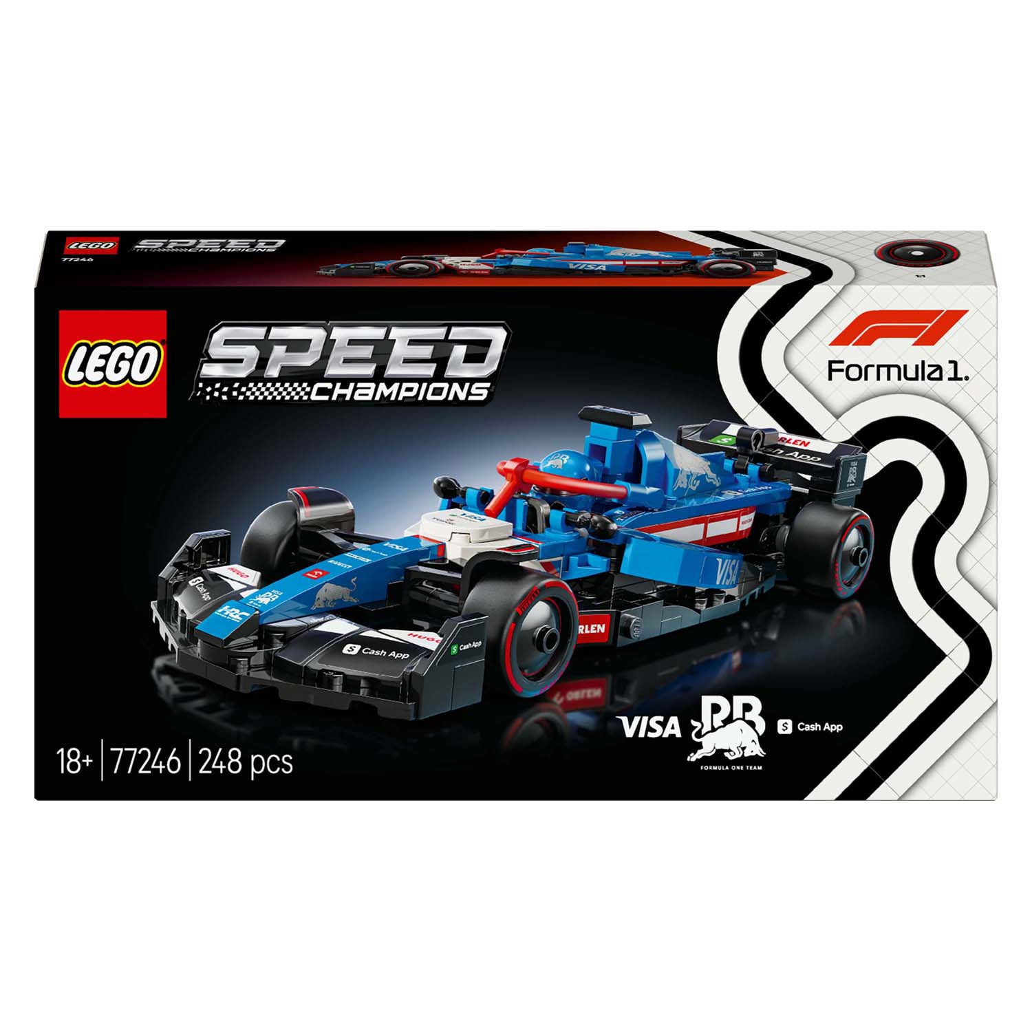 Lego speed champions visa cash app rb vcarb 01 f1 racewagen set - 77246