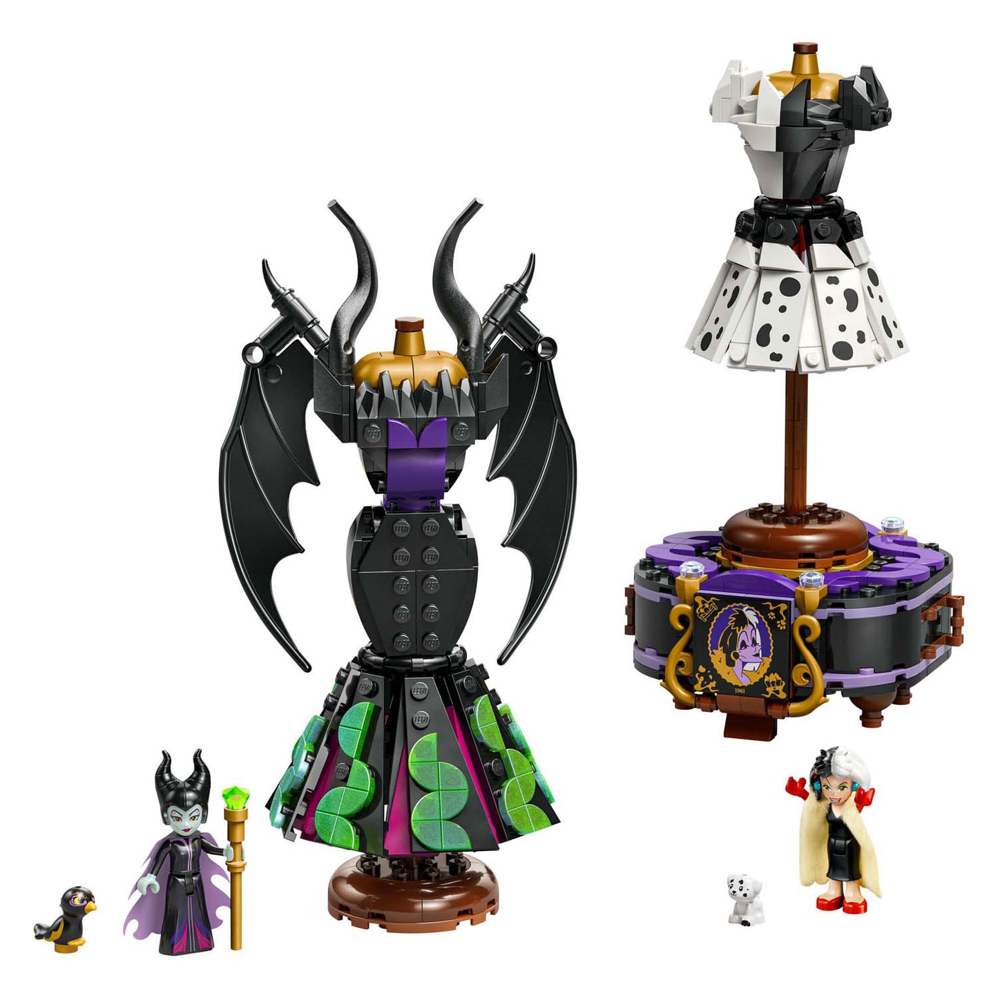 Lego ® disney villains - de jurken van maleficent en cruella de vil - 43262