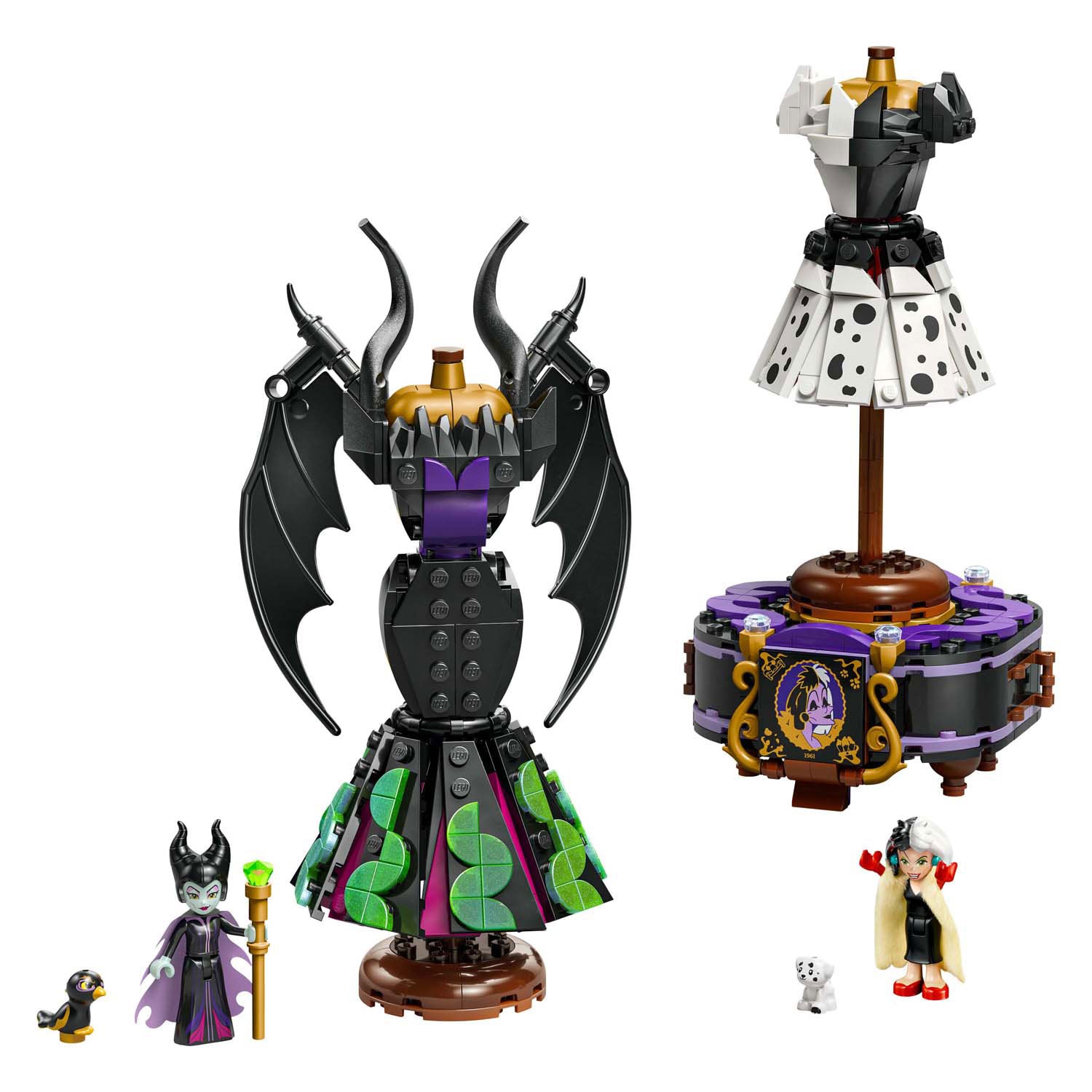 Lego ® disney villains - de jurken van maleficent en cruella de vil - 43262