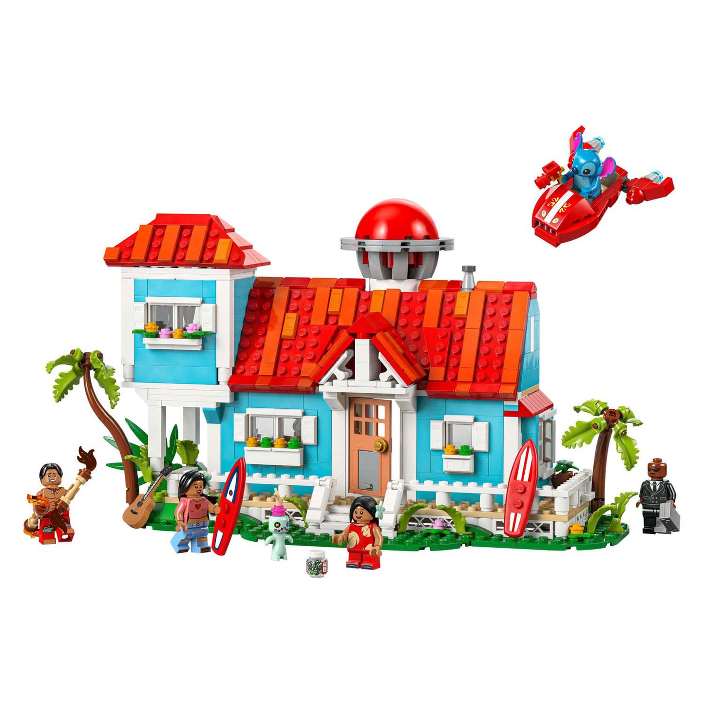 Lego disney - lilo en stitch strandhuis constructiespeelgoed (43262)