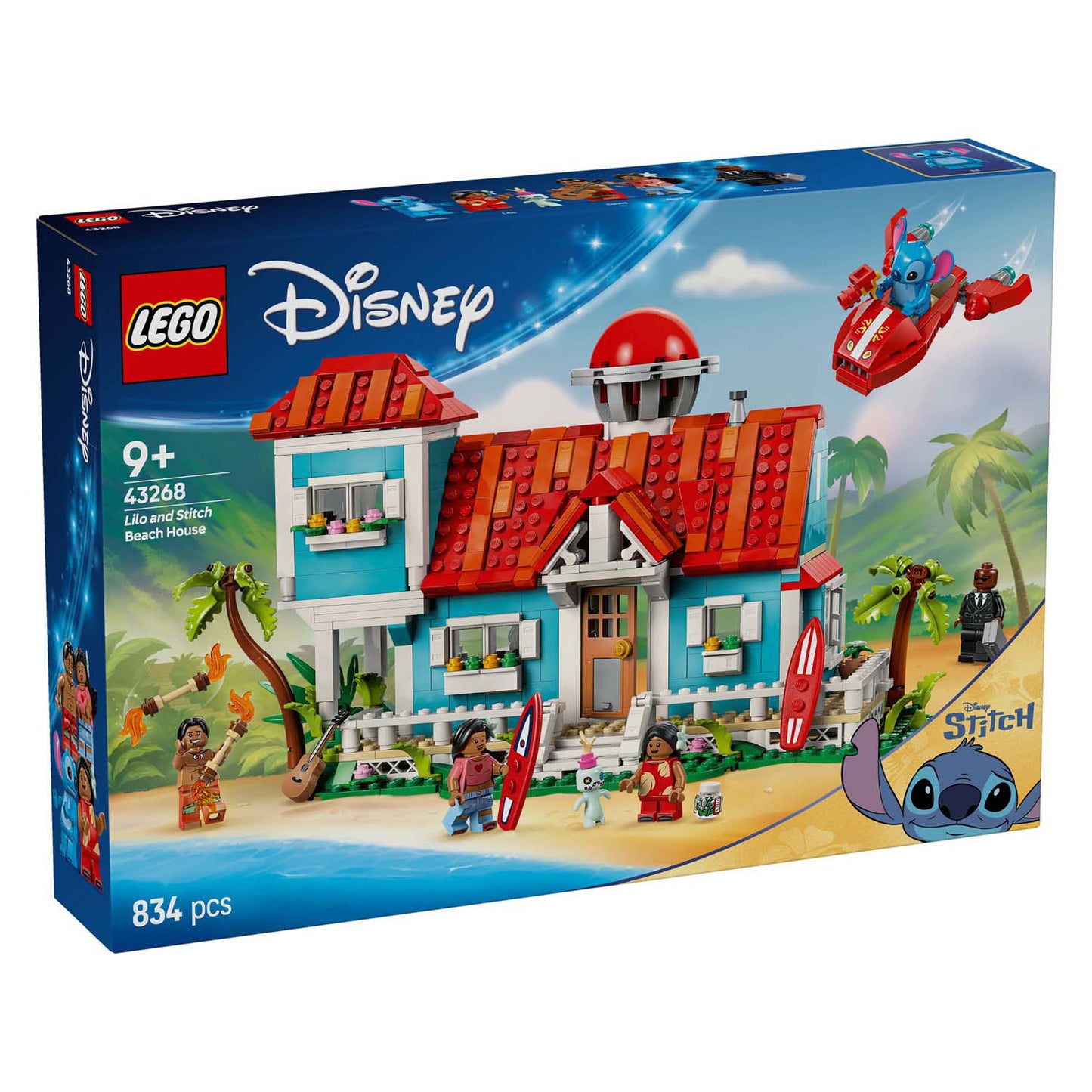 Lego disney - lilo en stitch strandhuis constructiespeelgoed (43262)