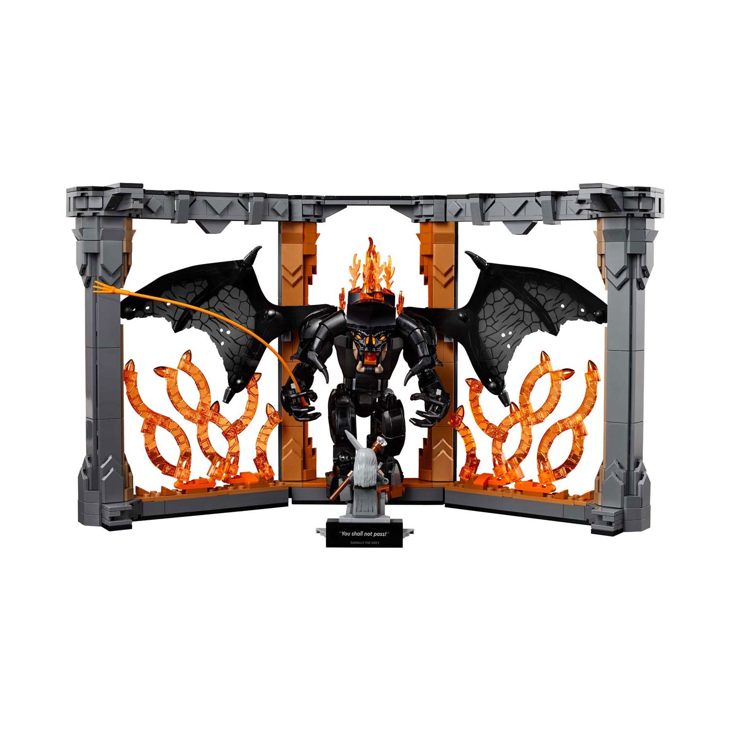 Lego icons boekensteun: the lord of the rings – balrog set - 10367