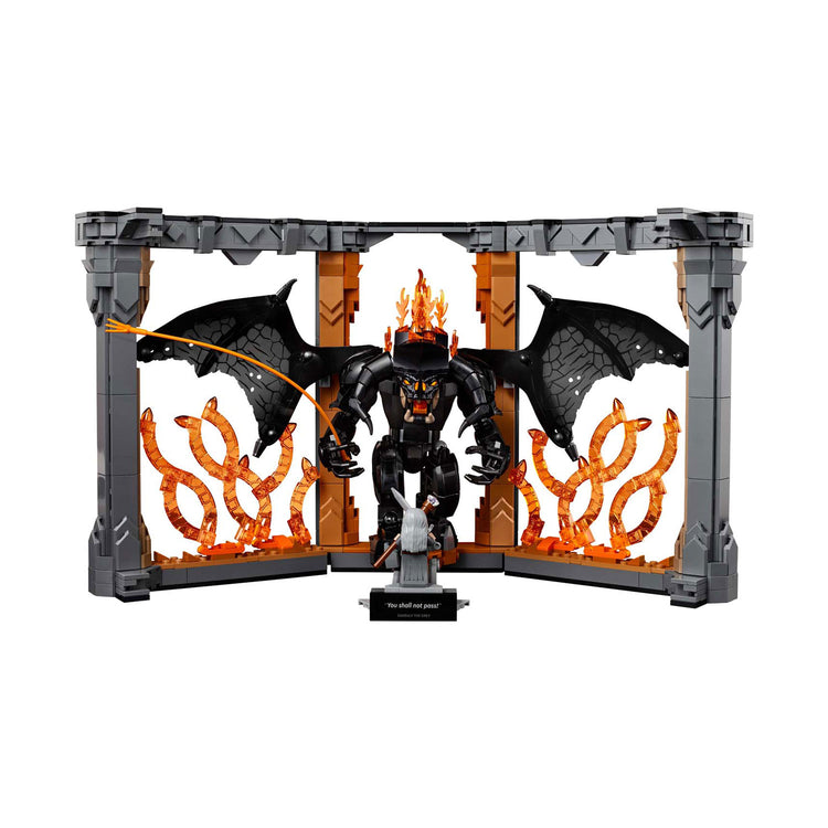 Lego icons boekensteun: the lord of the rings – balrog set - 10367