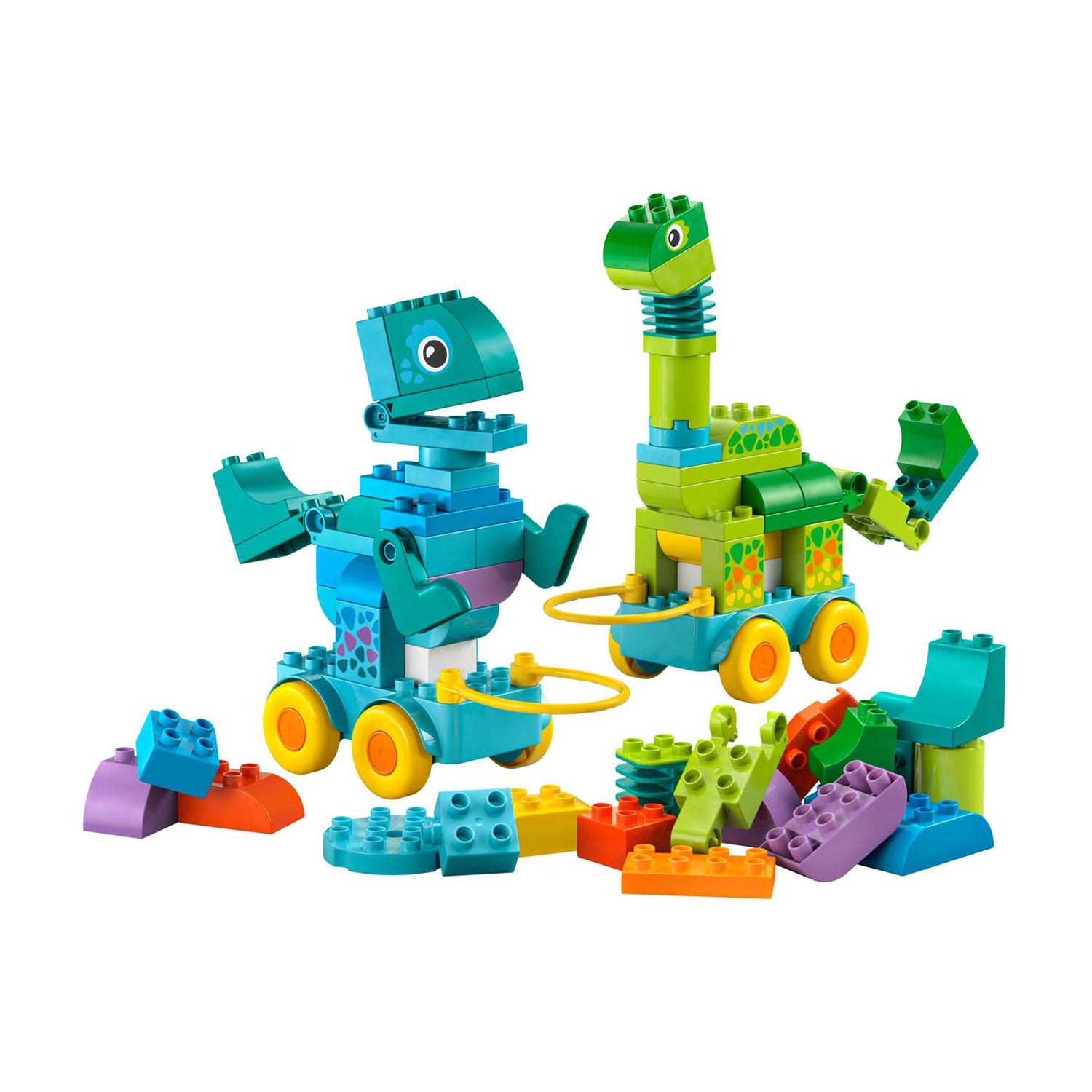 Lego ® duplo® stad 3-in-1 dinosaurussen op wielen - 10451