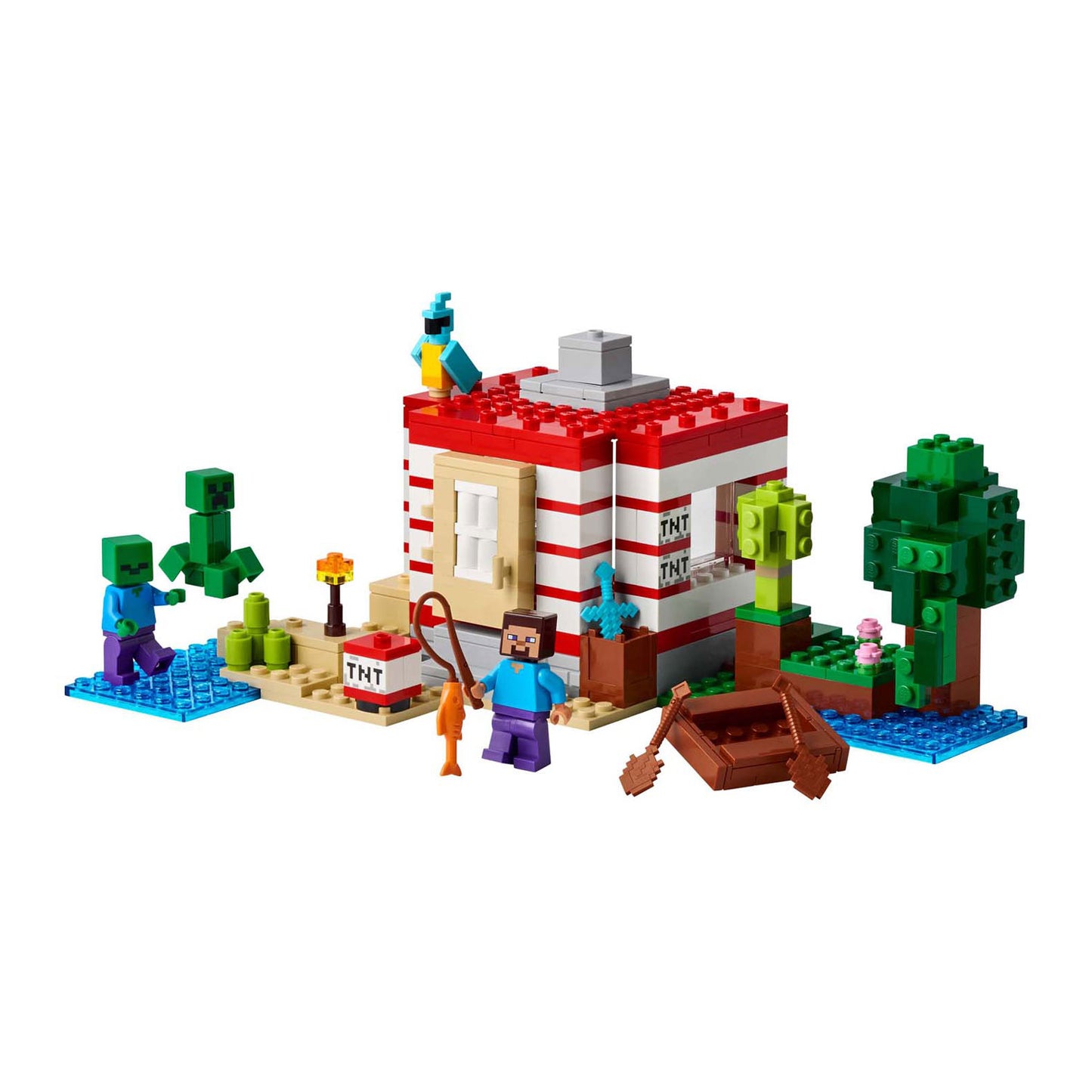 Lego ® minecraft® het tnt junglehuis, videogameset - 21275