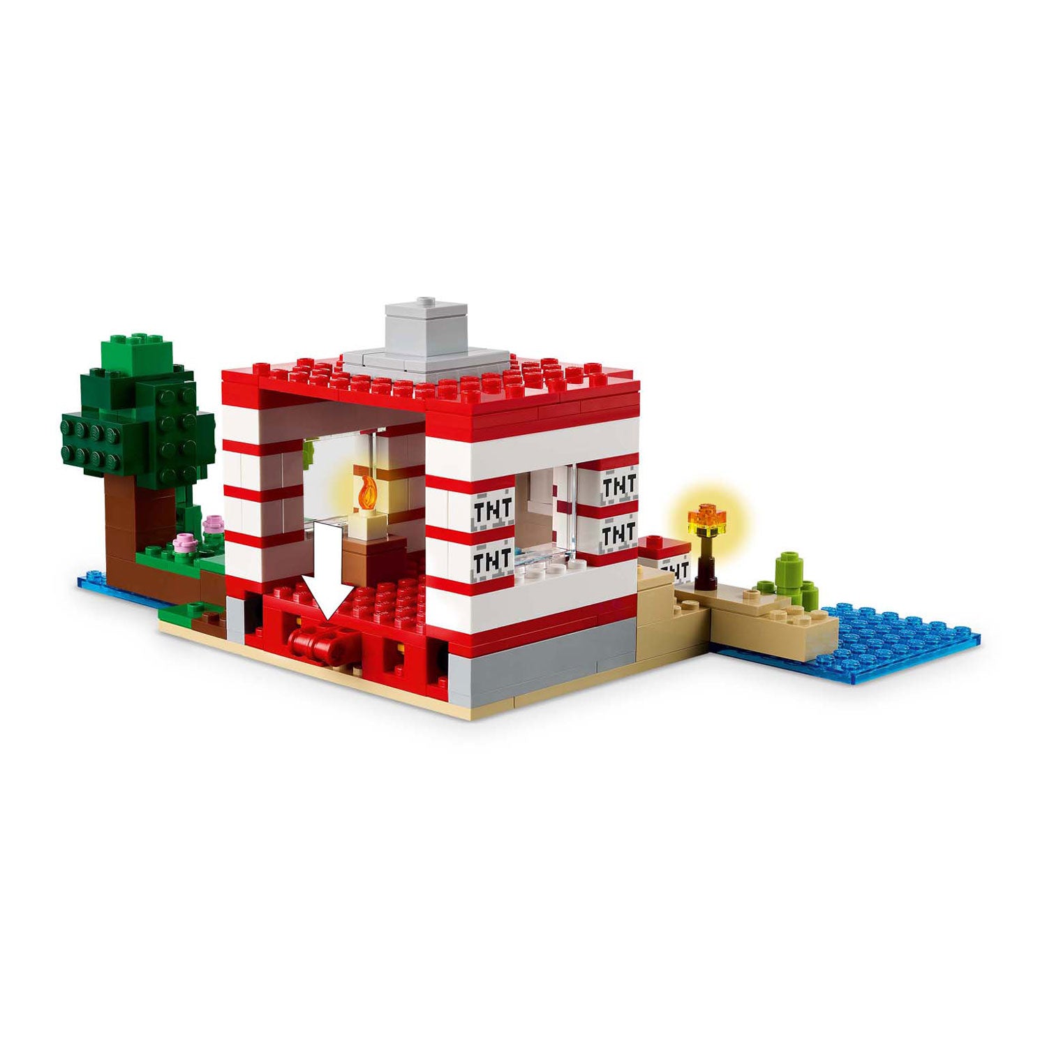 Lego ® minecraft® het tnt junglehuis, videogameset - 21275