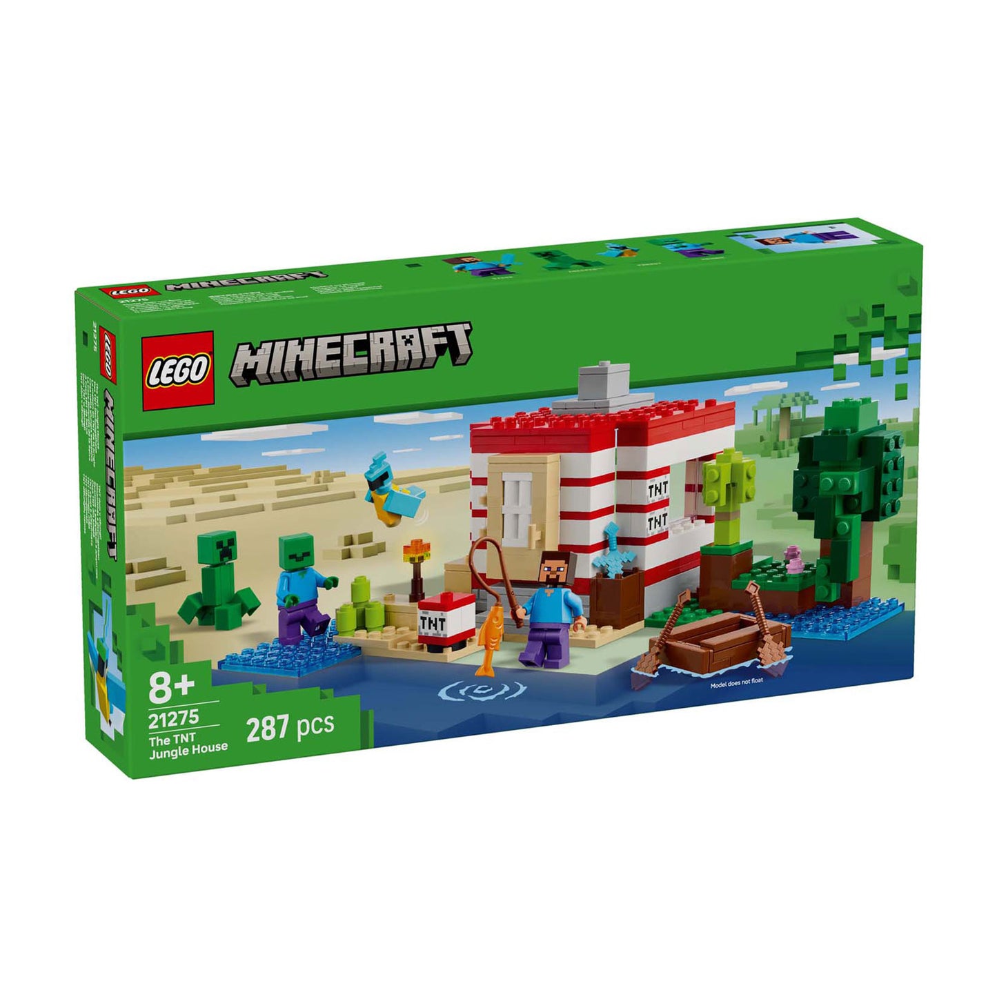 Lego ® minecraft® het tnt junglehuis, videogameset - 21275