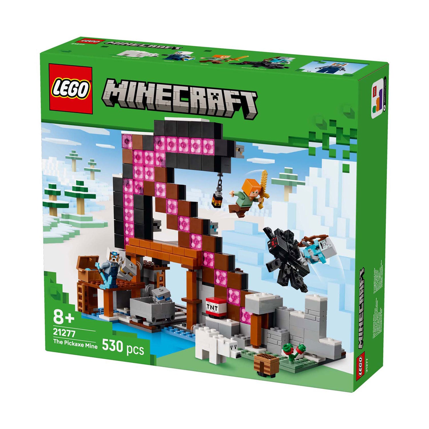 Lego minecraft de pikhouweelmijn bouwpakket voor kinderen - 21277