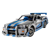 Lego ® technic 2 fast 2 furious nissan skyline gt-r (r34) auto - 42210 - afbeelding 9