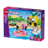 Lego friends 42658 zwembadfeestje met flamingo en eenhoorn - afbeelding 5