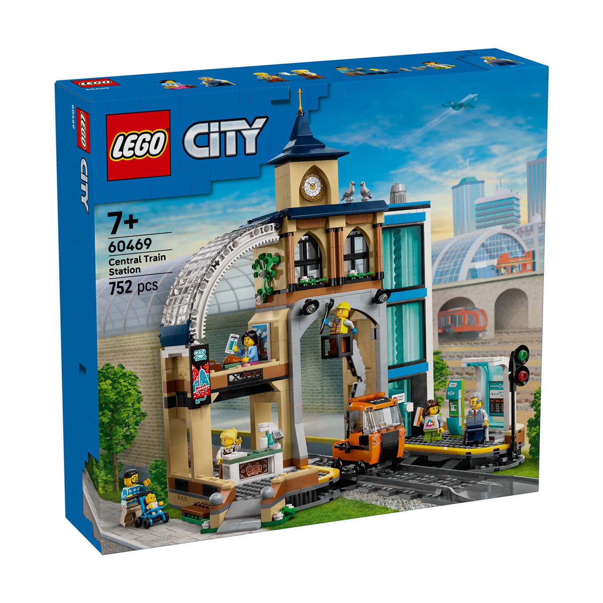 Lego ® city centraal station, bouwspeelgoedset - 60469