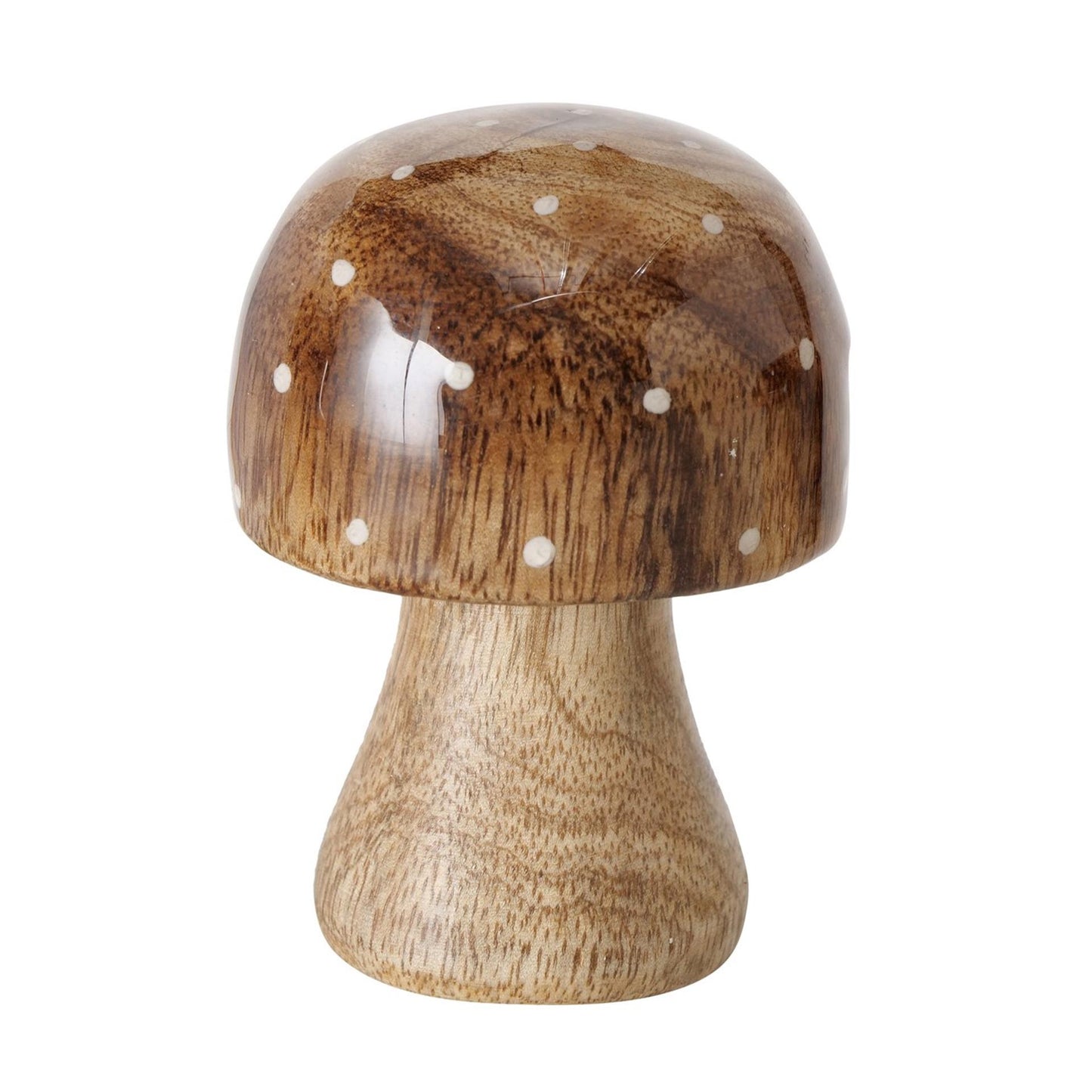 Boltze home paddenstoel hout bruin met glanzende top