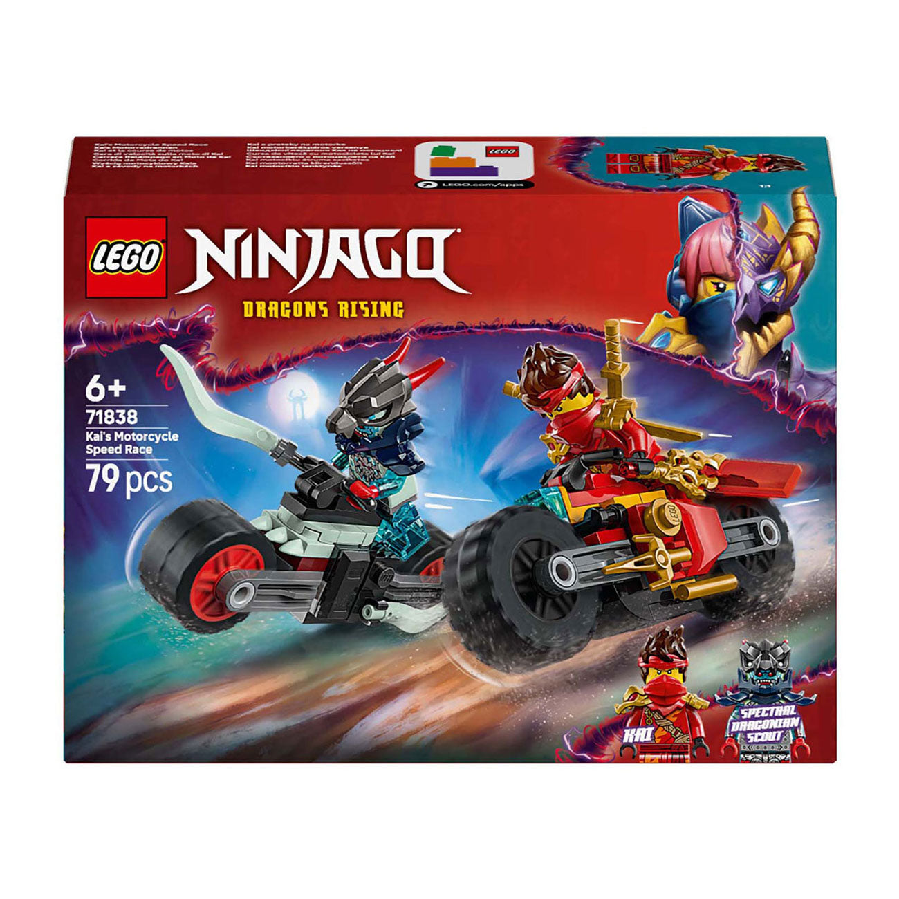 Lego ninjago 71838 kai's motorrace