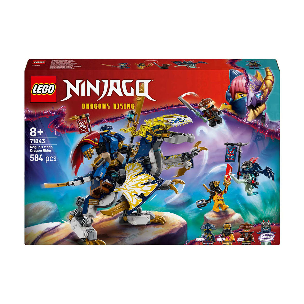 Lego ninjago 71843 rogue's mecha drakenrijder