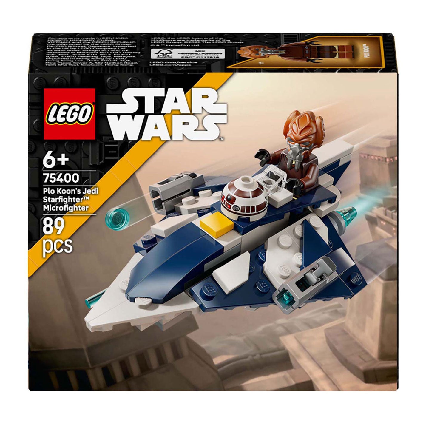 Lego star wars plo koons jedi starfighter microfighter set - 75400