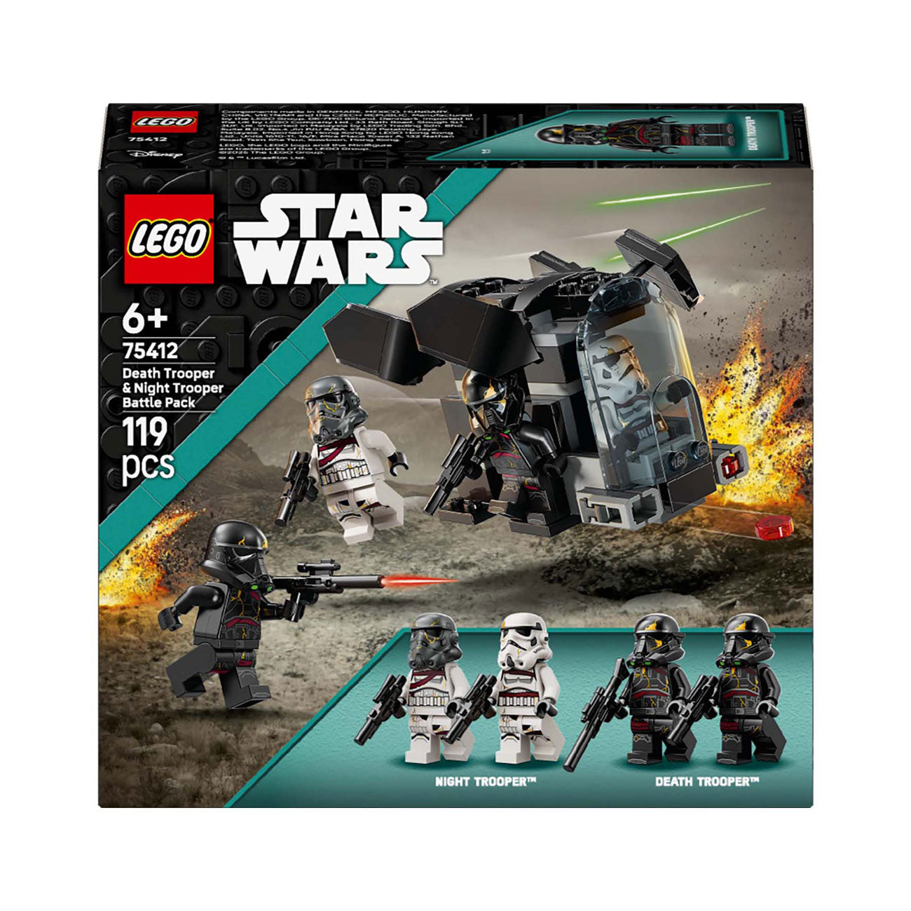 Lego star wars death trooper en night trooper battle pack set - 75412