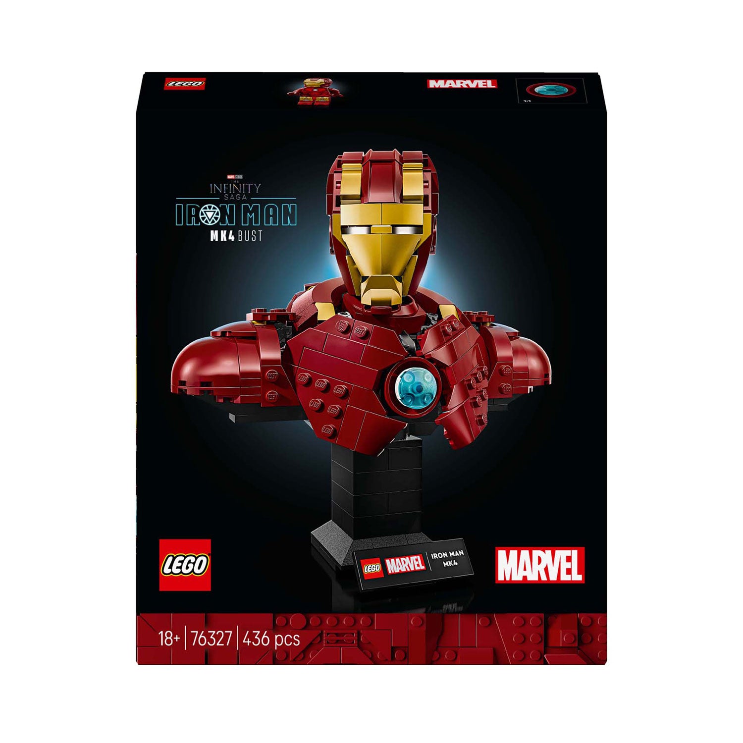 Lego super heroes marvel 76327 iron man mk4 buste