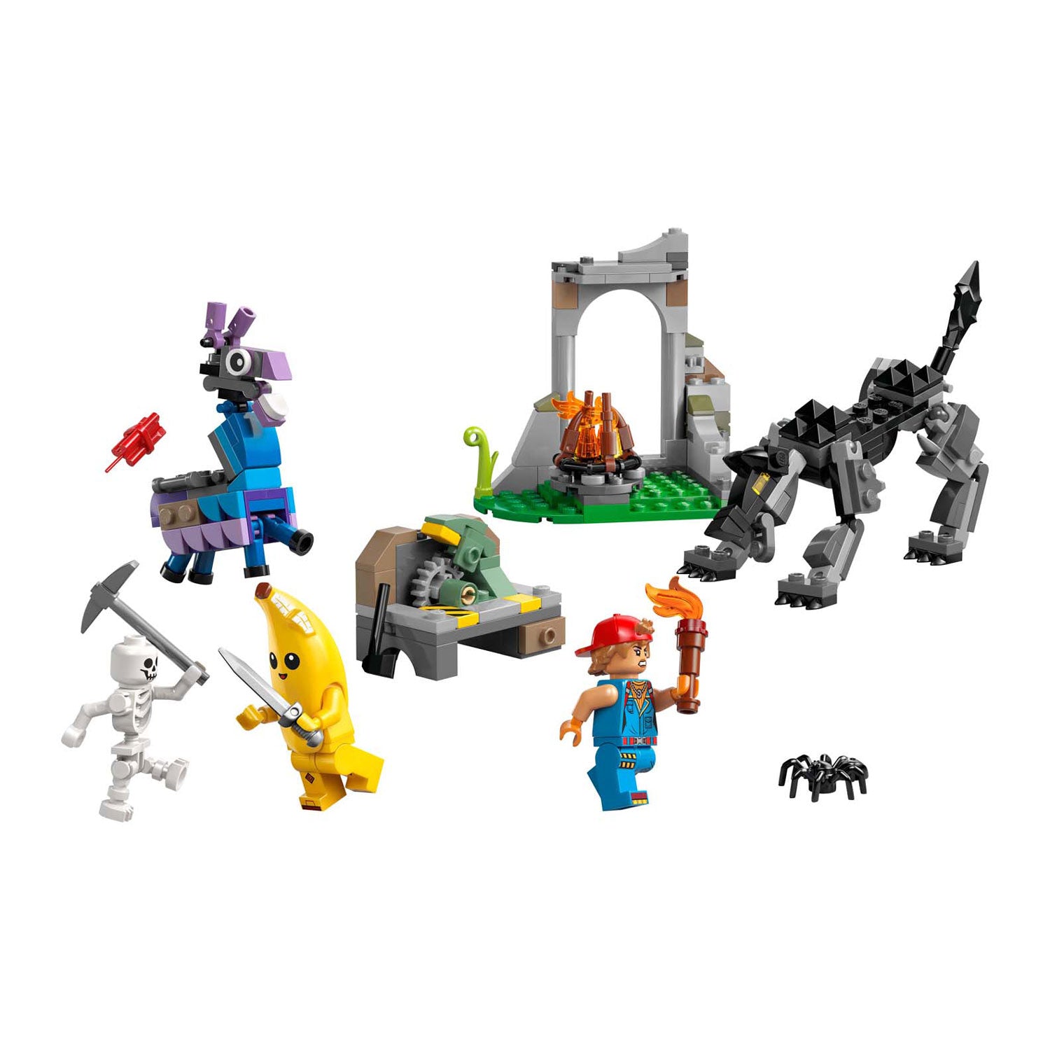 Lego ® fortnite® peely en sparkplugs kamp - 77075
