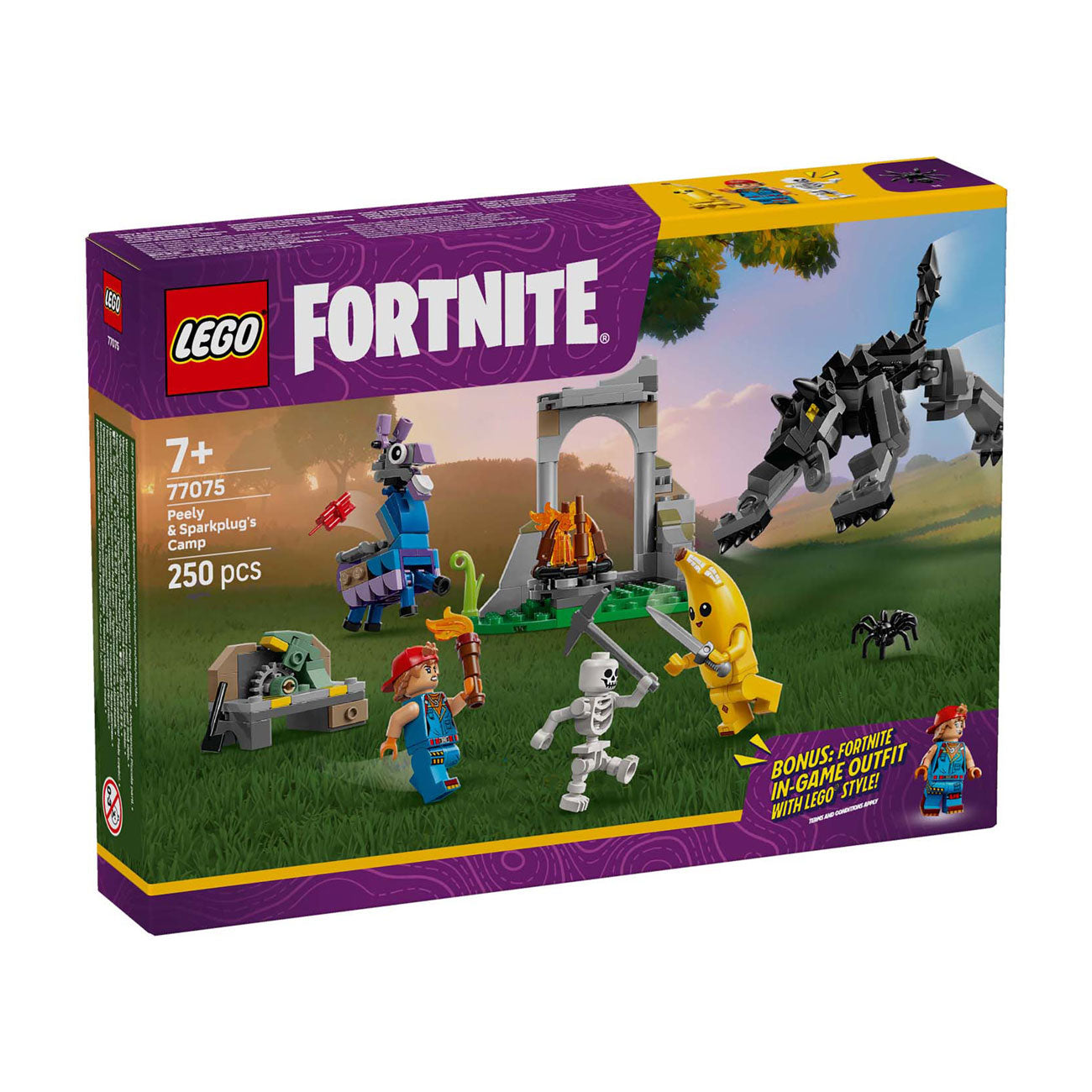 Lego ® fortnite® peely en sparkplugs kamp - 77075