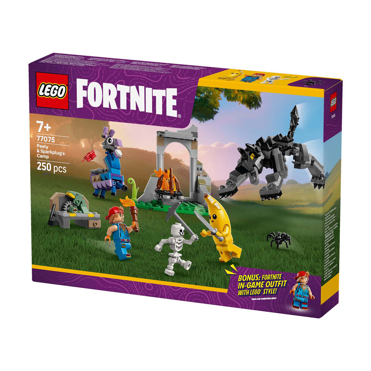 Lego ® fortnite® peely en sparkplugs kamp - 77075