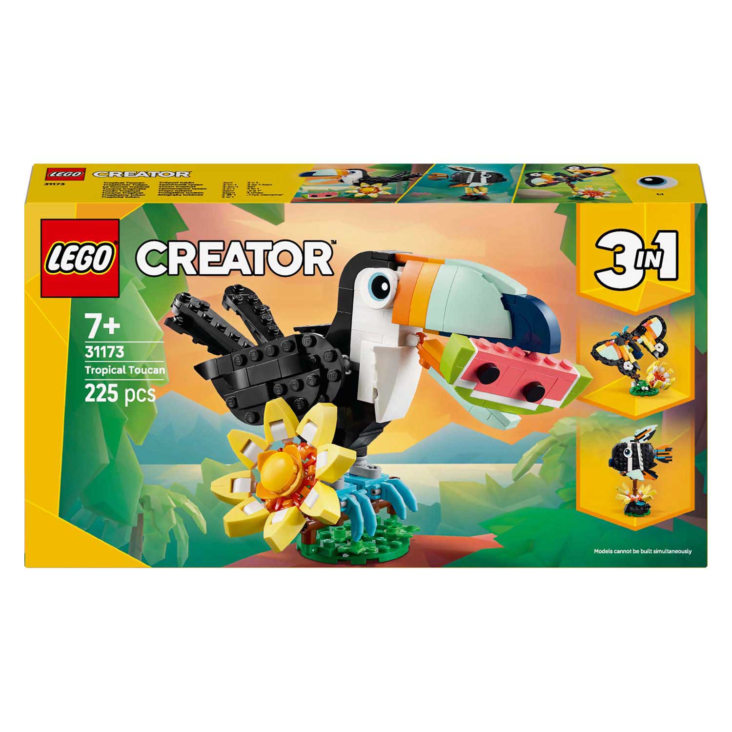 Lego ® creator 3in1 wilde dieren: tropische toekan - 31173