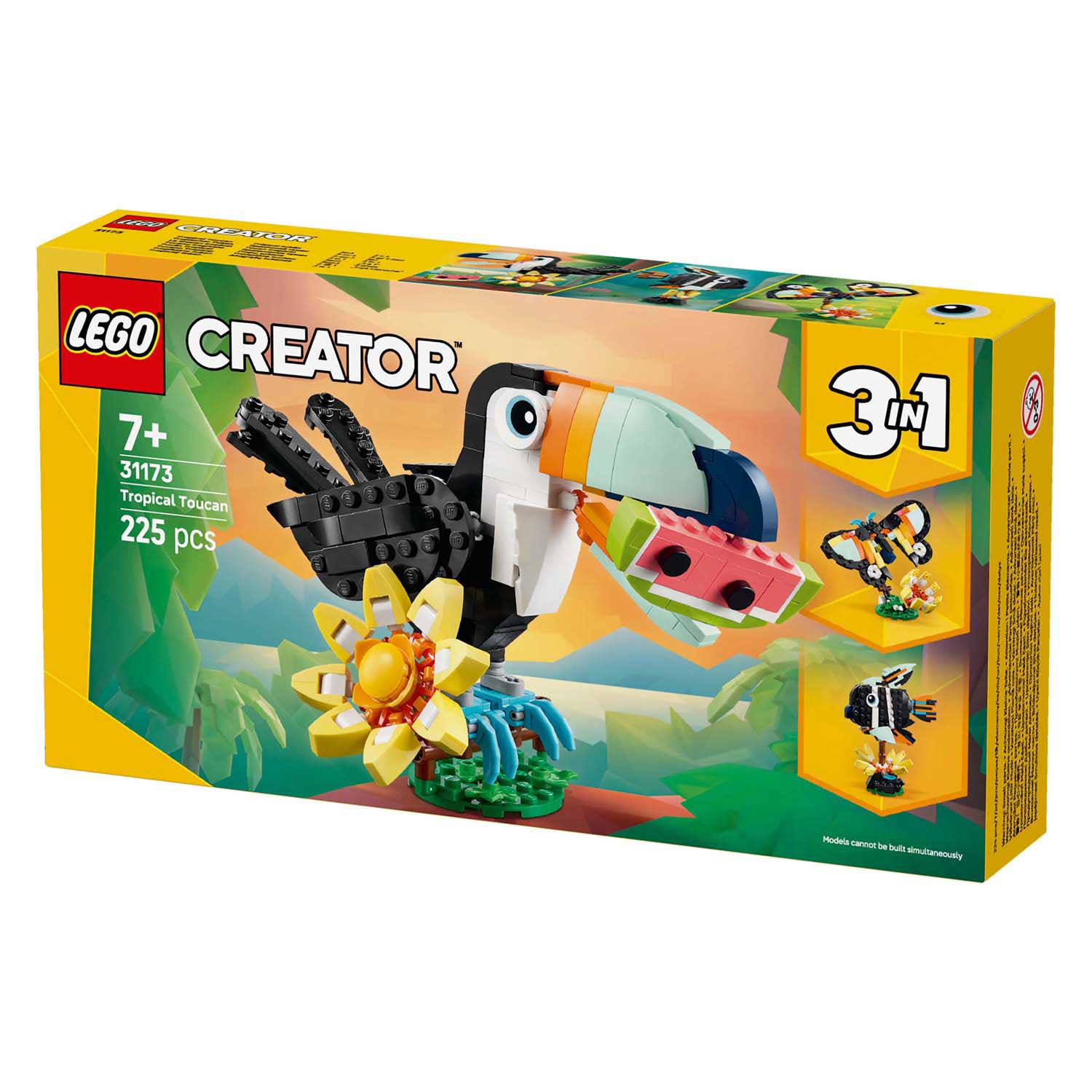 Lego ® creator 3in1 wilde dieren: tropische toekan - 31173