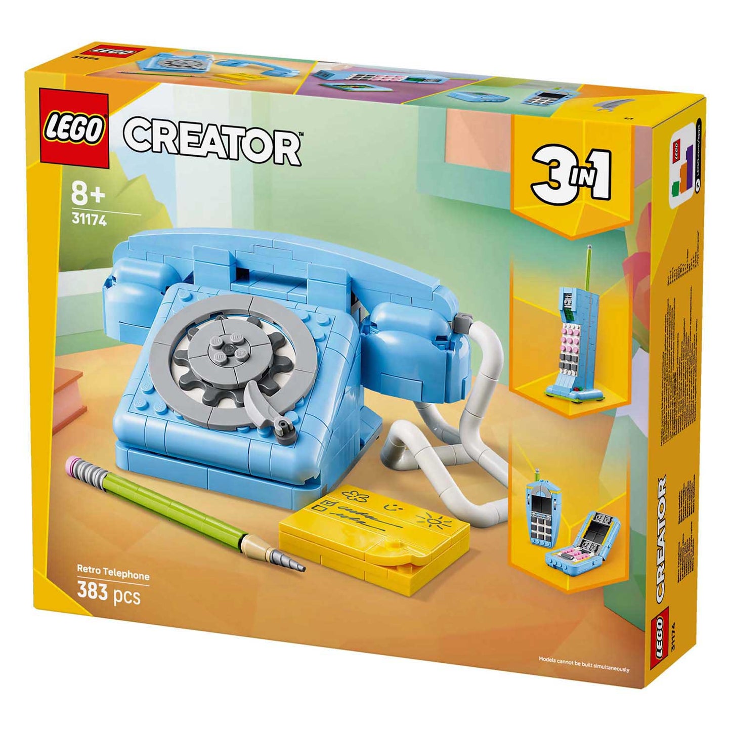 Lego ® creator 3in1 retro telefoon, vintage telefoon - 31174