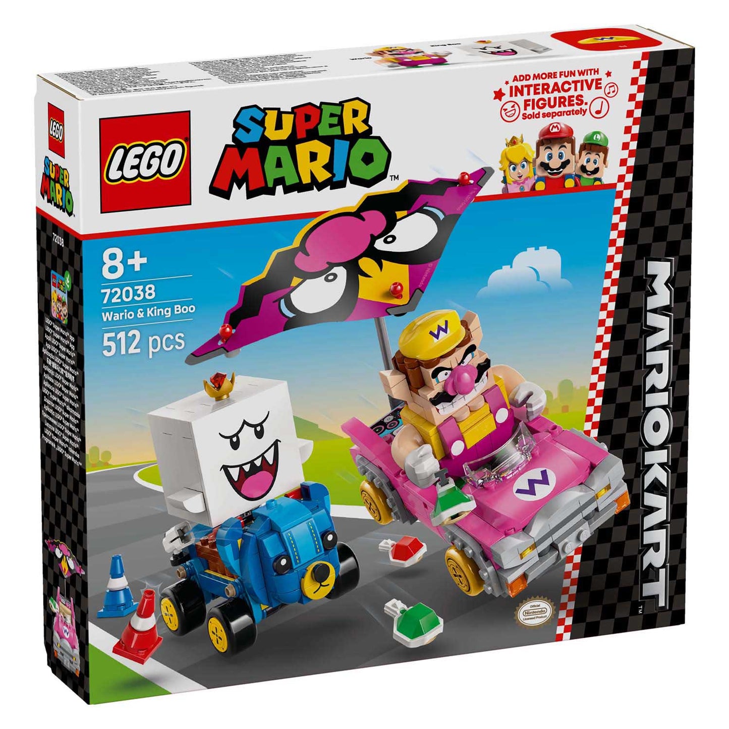 Lego ® super mario™: mario kart™ – wario en king boo - 72038