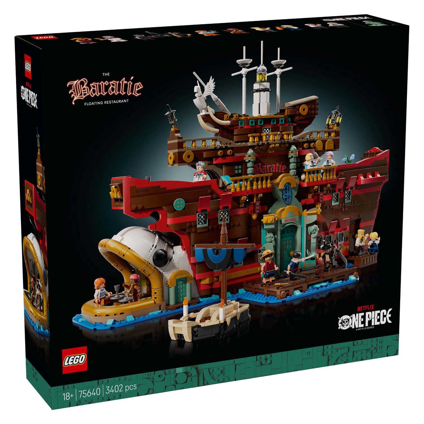 Lego ® one piece het drijvende restaurant baratie - 75640