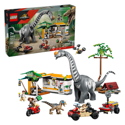Lego jurassic world 76973 raptor en titanosaurus opsporingsmissie