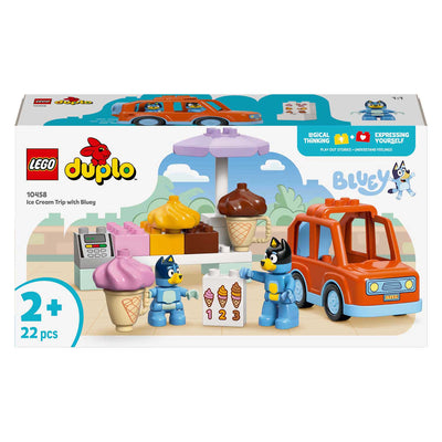 Lego duplo bluey: een ijsje halen met bluey speelgoed ijsjes bouwpakket voor kinderen 10458