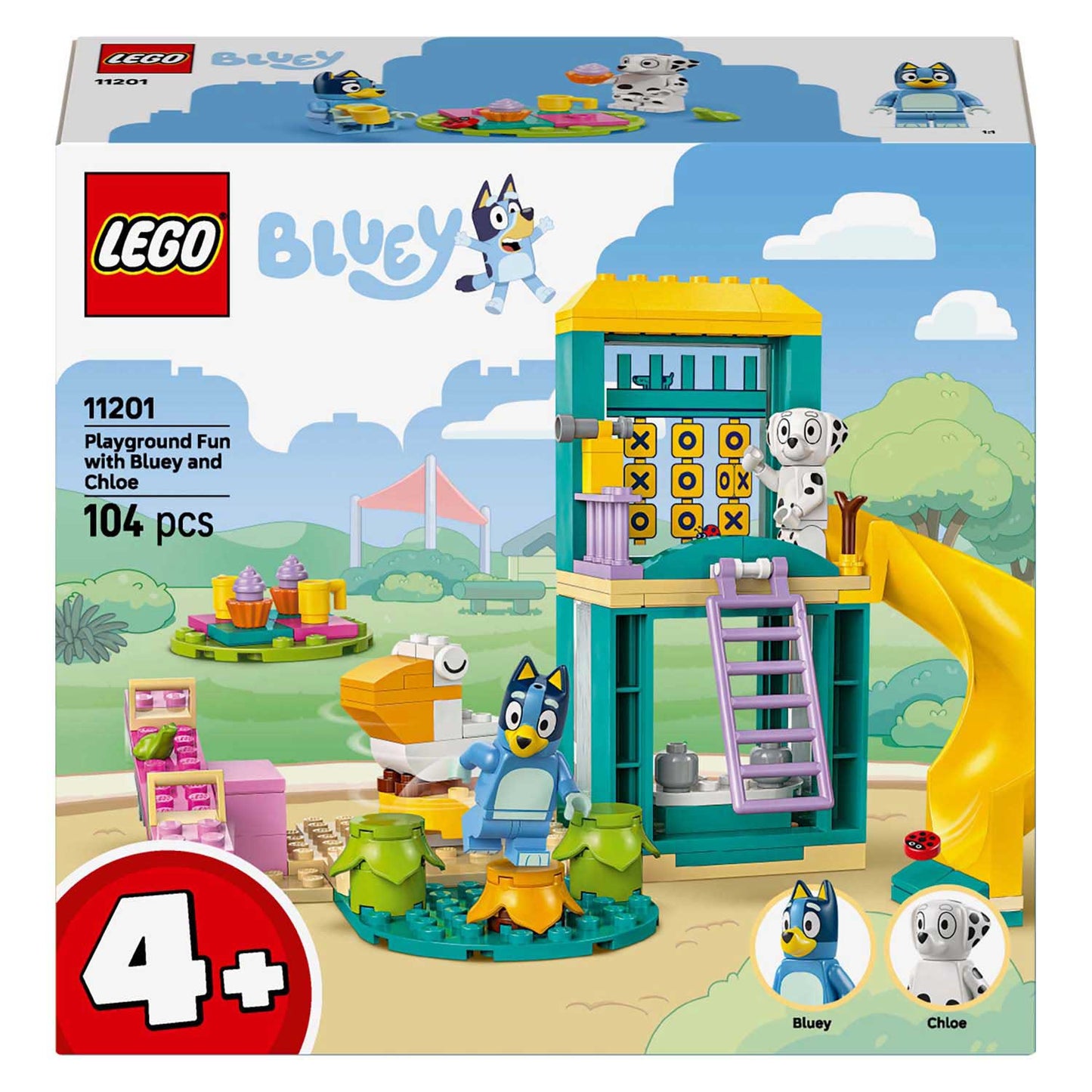 Lego ® bluey: bluey en chloé in de speeltuin bouwset - 11201