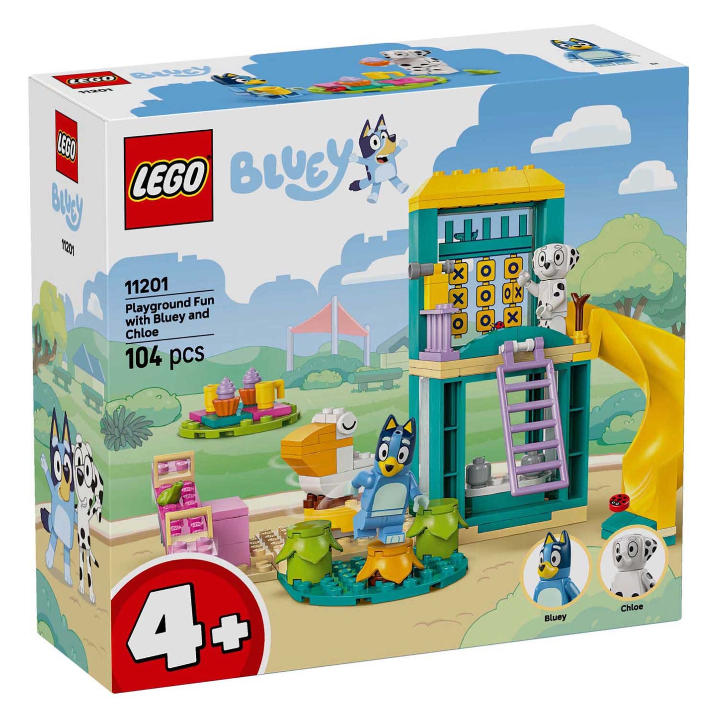Lego ® bluey: bluey en chloé in de speeltuin bouwset - 11201