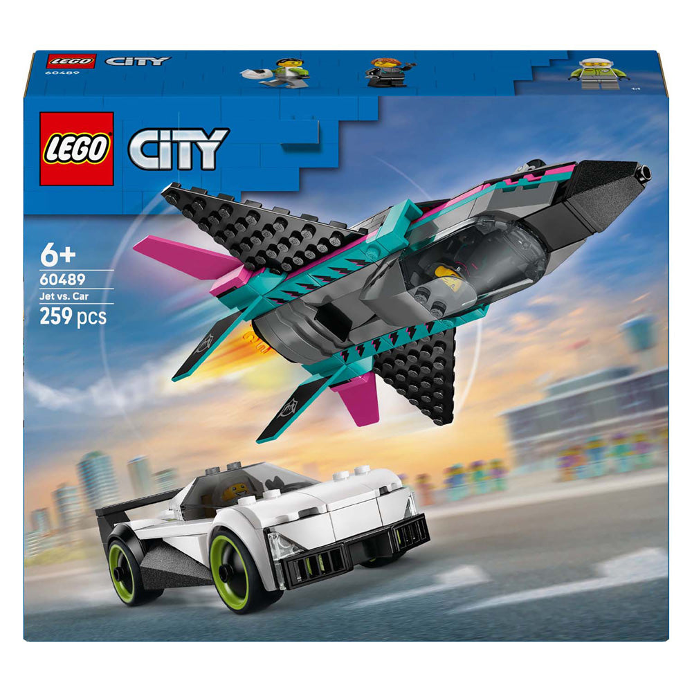 Lego city 60489 straalvliegtuig vs. sportauto
