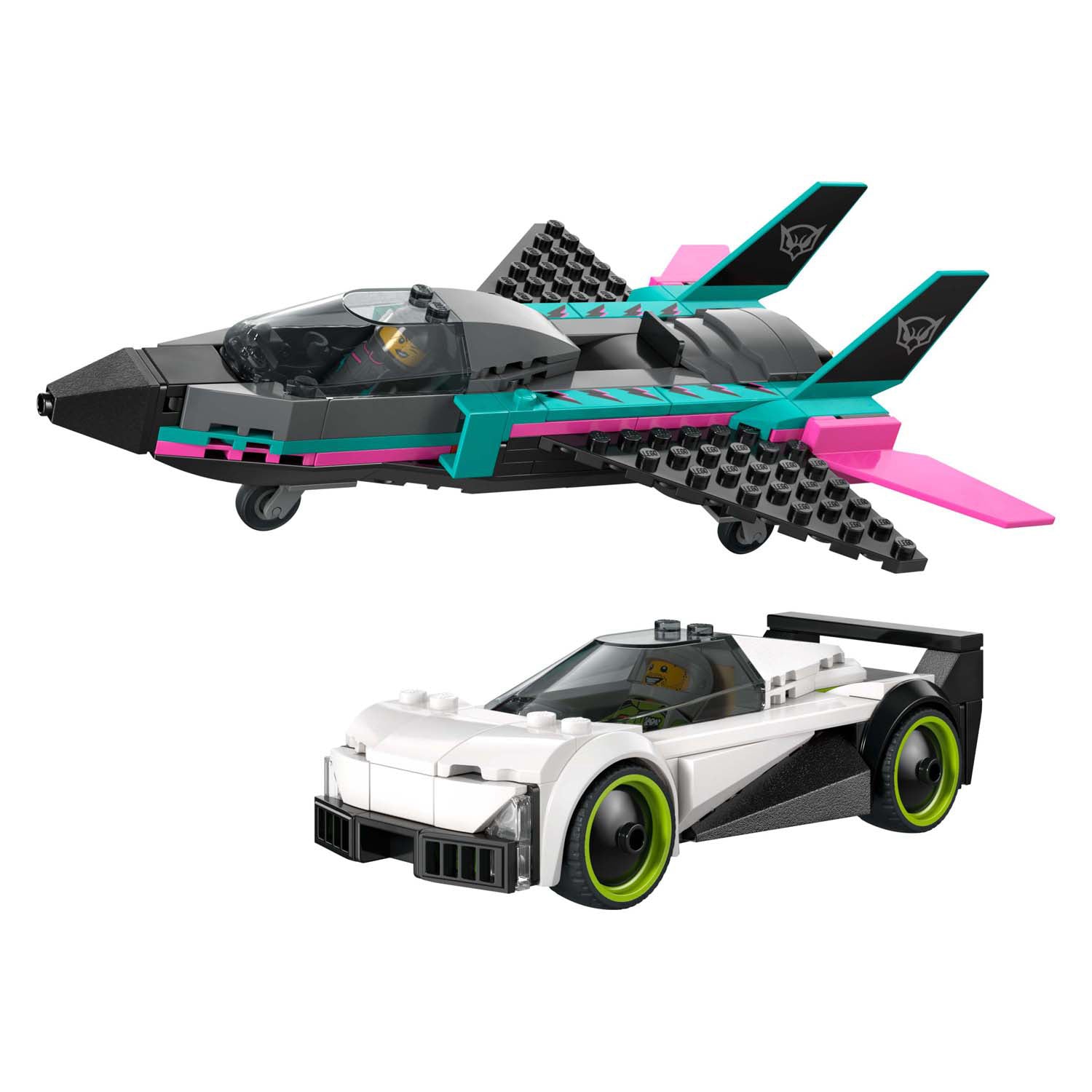 Lego city great vehicles - 60489 - straalvliegtuig vs. sportauto