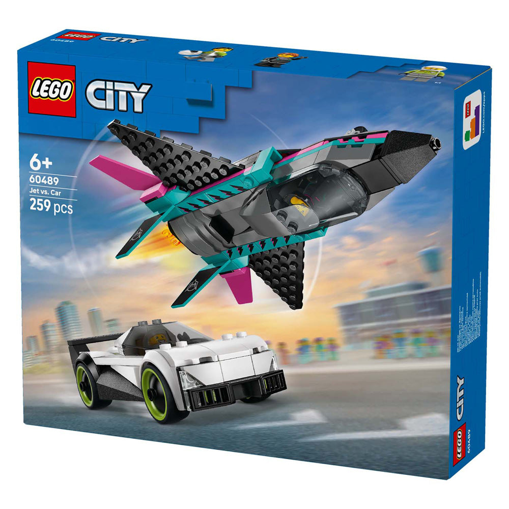 Lego city 60489 straalvliegtuig vs. sportauto