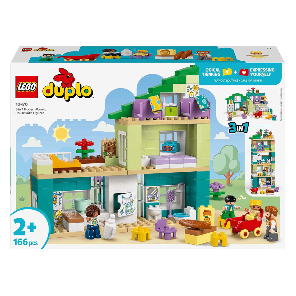 Lego duplo town 10470 - woonhuis - 3-in-1 - inclusief figuren