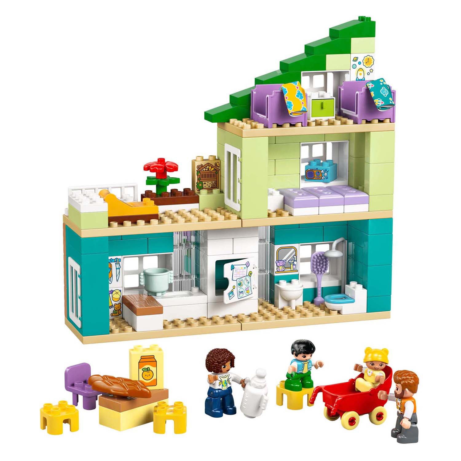 Lego duplo town 10470 - woonhuis - 3-in-1 - inclusief figuren