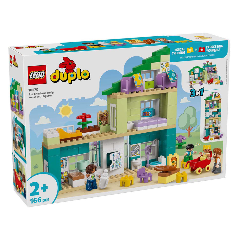 Lego duplo town 10470 - woonhuis - 3-in-1 - inclusief figuren