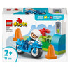 Lego duplo town - blauwe politiemotor educatief montessori speelgoed voor kinderen - 10471