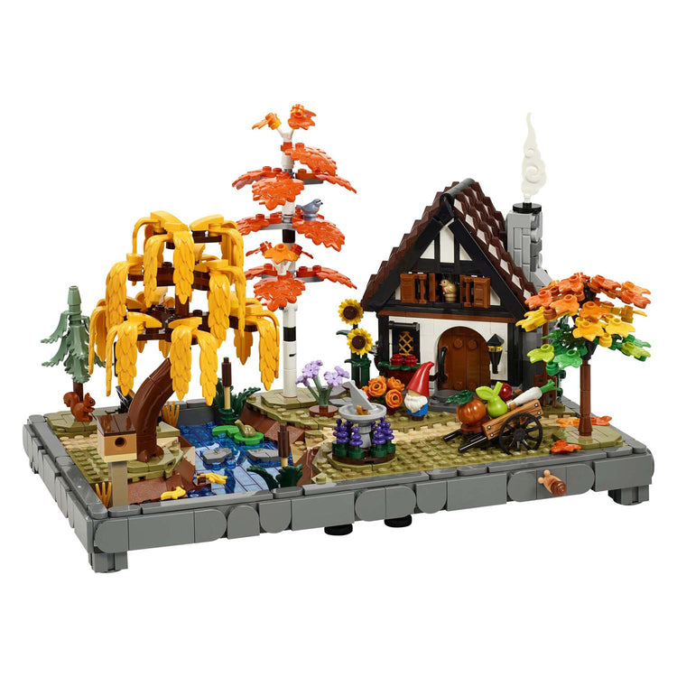 Lego icons herfsttuin met cottage herfstdecoratie - bouwpakket voor volwassenen - 11372