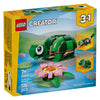 Lego ® creator 3in1 schildpad met waterlelie - speelgoedmodel - bouw om tot kameleon of kikker - 31377