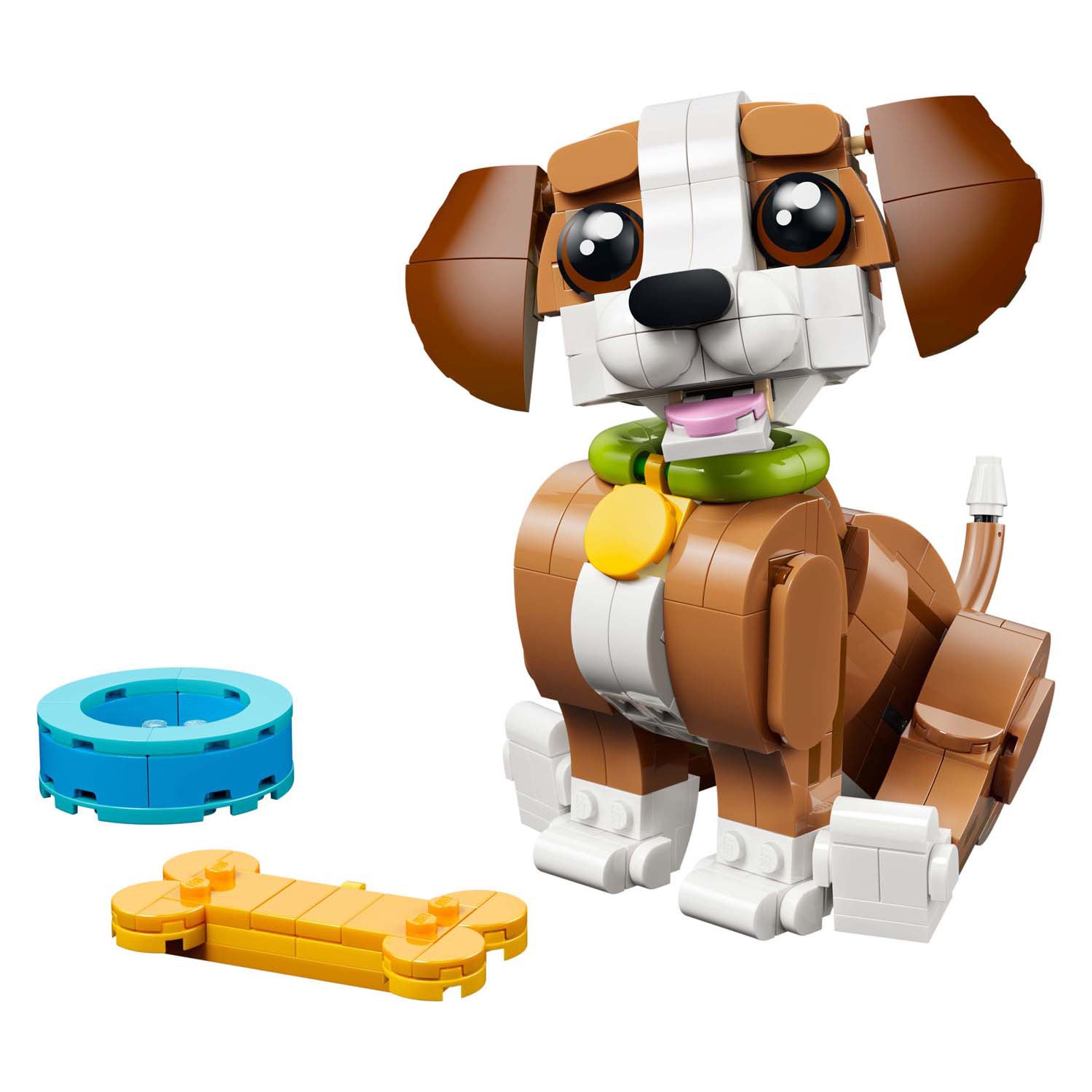 Lego schattige dieren: speelse puppy constructiespeelgoed (31382)