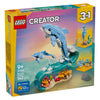 Lego ® creator 3in1 zeedieren: prachtige dolfijnen - bouw om tot een zeepaardje of krab - 31385