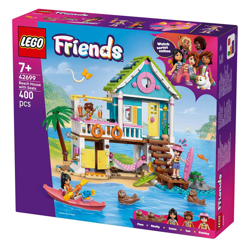Lego friends - strandhuis met zeehonden constructiespeelgoed (42699)