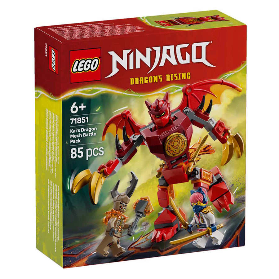 Lego ® ninjago® kai's drakenmecha strijdpakket - mechaspeelgoed - speelset met 3 minifiguren - 71851