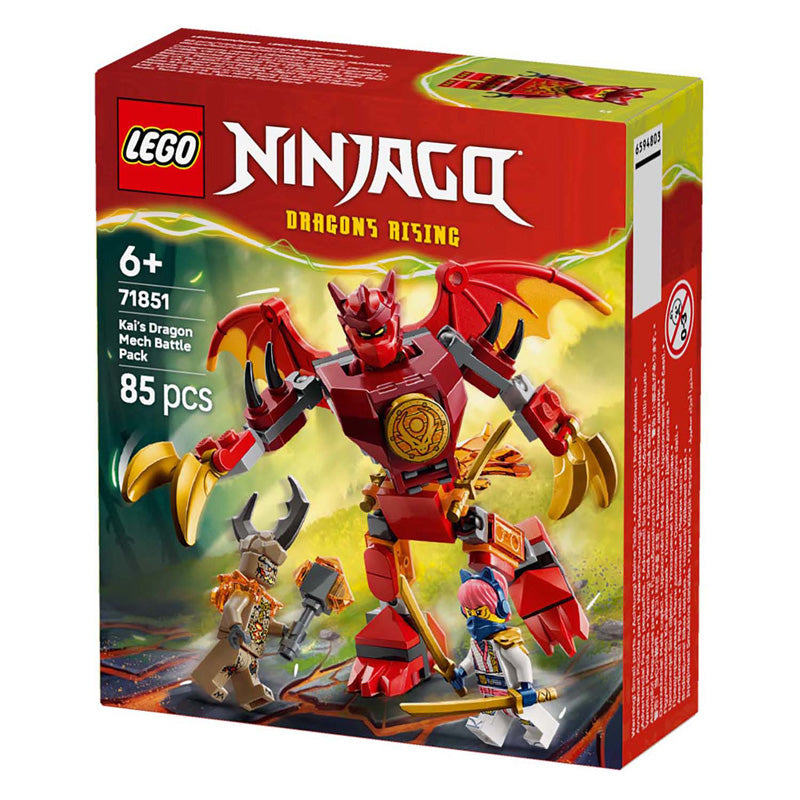 Lego ® ninjago® kai's drakenmecha strijdpakket - mechaspeelgoed - speelset met 3 minifiguren - 71851